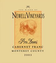 Newell Vineyards Label Pro Dous Cabernet Franc