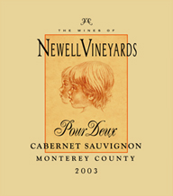 Newell Vineyards Cabernet Sauvignon Label