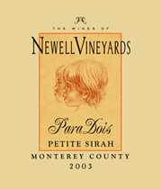 Newell Vineyards 2003 Para Dois Petite Sirah